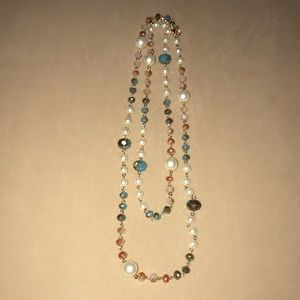 Lisa Jones Multi-Stone 24 inch Necklace
